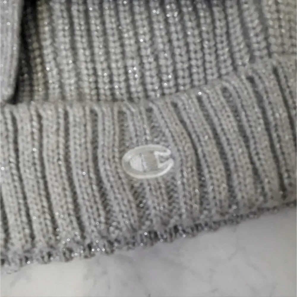 Champion gray hat beanie and glove set New One Size